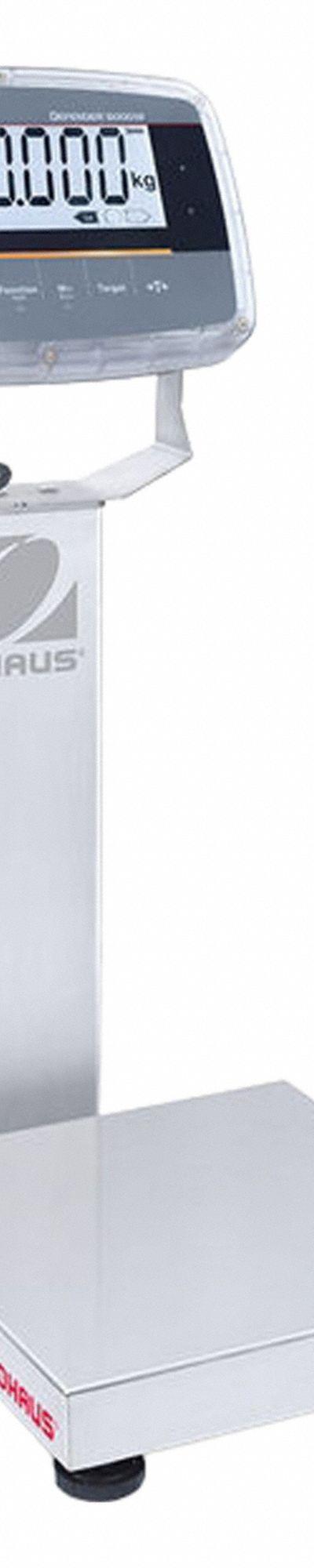 OHAUS Industrial Bench Scale: 10 in x 10 in - Bench Scales with Column-Mounted Indicator