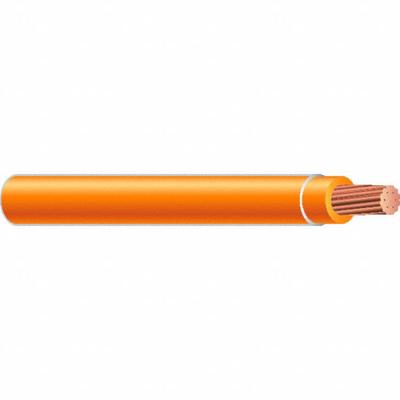 SOUTHWIRE Building Wire: Copper, 6 AWG, 1 Conductors, Stranded, Orange, 1,000 ft Lg - Copper THHN/THWN-2 Building Wires