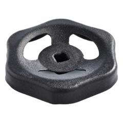 JW WINCO Valve Handwheel: 6 Point, 70 mm Handle Dia, 7 mm Square Spindle, Black, Steel (MPN 227.6-ST-70-V7-SW). Key specifications — attr984147: JW WINCO; attr1137075: 7 mm; attr984148: Through Hole; attr984152: Steel; attr984154: 6 Point.