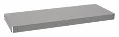 TENNSCO Shelf: 48 in x 18 in, 4,000 lb Load Capacity, Steel, 16 ga Decking, Gray, Shelf (MPN RXHS-4818). Key specifications — attr7875: Steel; attr7906: Shelf; attr17410: Zinc Plated; attr17412: Single Straight; attr17414: Gray; attr17415: Steel; attr37831: TENNSCO; attr37833: Zinc Plated.