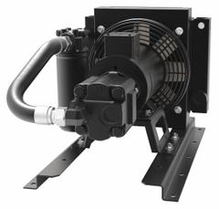 AKG Forced Air Oil Cooler: 17 hp Heat Removed, 1.5 cu in, 11.3 gpm Max. Flow, 208 to 230/460V AC (MPN AP31-P-F). Key specifications — attr98920: AKG; attr96097: 208 to 230/460V AC.