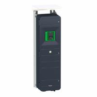 SCHNEIDER Variable Frequency Drive: In Phase Three, Out Phase Three, 100 hp, No Bypass, Programmable (MPN ATV650D75N4U). Key specifications — Style: Compact; Color: Black/Green; Output Phase: Three.