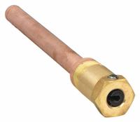 JOHNSON CONTROLS Immersion Well: Direct Mount with Setscrew, Brass, Copper, 0.43 in Inside Dia (MPN WEL14A-602R). Key specifications — Maximum Insertion/Bulb Length: 4-15/16 in, 4-15/16 in; Shank Material: Copper; Connection Material: Brass; Thermowell Type: Direct Mount with Setscrew; Brand: JOHNSON CONTROLS.