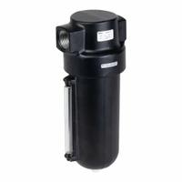 ARO Compressed Air Filter: Particulate, 2 in NPT, 5 micron, 1,400 cfm, 250 psi Max Op Pressure (MPN F45591-411). Key specifications — attr110055: Super Duty Series Standard Filter; attr110008: ARO.