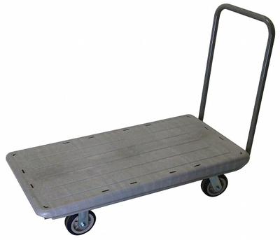 R.W. ROGERS Platform Truck: 2,000 lb, 65 in L x 34 in W x 40 1/2 in H Overall Dim. - General Purpose Plastic-Deck Platform Trucks