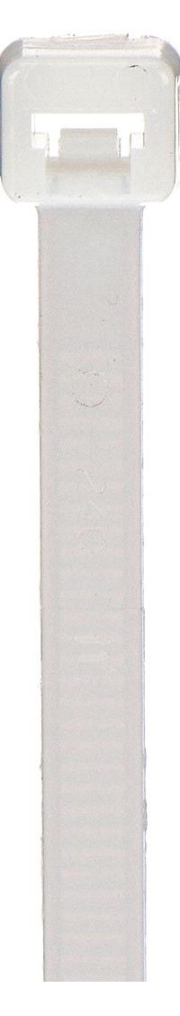 GRAINGER Cable Tie: 12 in Nominal Lg, 3 1/4 in Nominal Max. Bundle Dia., 0.19 in Wd, Natural, 500 PK (MPN 36J155). Key specifications — Outdoor Use: No; Color: Natural; Brand: GRAINGER.