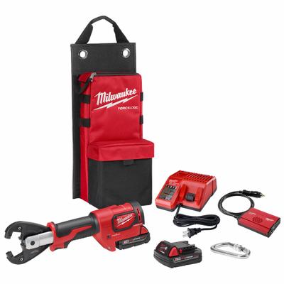MILWAUKEE Cordless Crimping Tool Kit: 18 V, Die Head, 600 kcmil Max Copper, For Kearney Dies - Milwaukee Crimpers