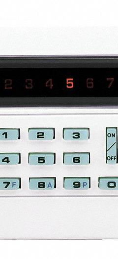 NAPCO Intrusion System Keypads: 4 3/8 in Overall Ht, 1 1/8 in Overall Lg, 5 7/8 in Overall Wd, LCD (MPN GEM-RP8). Key specifications — Brand: NAPCO; Compatible Manufacturer Part Number: GEM-P800; Integral Zone Expander: Yes; Keypad Display Type: LCD; Product Type: Keypad.