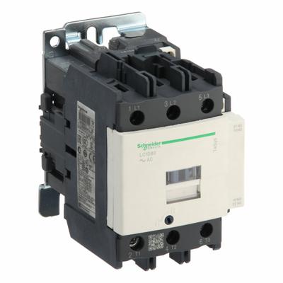 SCHNEIDER Magnetic Contactor: Non-Reversing, 3 Poles, 3NO Contacts, 80 A - Non-Reversing IEC Contactors
