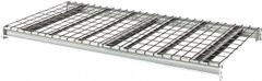 HALLOWELL Bulk Rack Shelf: 72 in x 48 in x 3 1/8 in, 14 ga Beams, Steel, 3,500 lb Load Capacity (MPN HBRL7248WW-PL). Key specifications — Decking Material: Steel; Frame Finish: Powder Coated; Frame Material: Steel; Color: Light Gray; Includes: (2) Beams; Brand: HALLOWELL.
