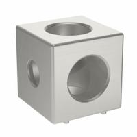 Squared Corner Connector: Squared Corner Connector, 25 Series, 25.2 mm x 25 mm x 25.2 mm, 2 Holes (MPN 093WW251N06). Key specifications — Material: Aluminum; Brand: FATH INC.; Finish: Lacquer.