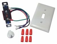 Speed Control: Dial, 1 Switches or Dials, 24V AC, Steel Plate, White Plate, 3 A, White Steel (MPN AS2SW3). Key specifications — Brand: TJERNLUND; Reversible: Not Reversible; Input Voltage: 24V AC; Compatible with Series: AireShare; Plate Material: Steel.
