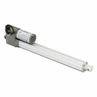 DUFF-NORTON Linear Actuator: LT, 225 lbf Rated Load, 9.8 in Stroke, 12V DC, IP66 (MPN LT225-1-250P). Key specifications — Nut Material: Plastic; Position Feedback Option: Potentiometer.