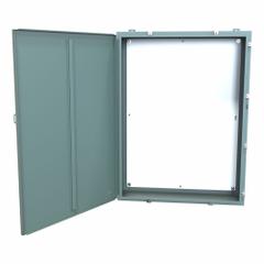 HAMMOND Electrical Enclosure: Steel, 48 in x 36 in x 10 in, NEMA 12/13/3R/4, w/Panel, Solid Cover (MPN 1418N4S10). Key specifications — Closure Method: Clamps; Brand: HAMMOND; Knockouts: Not Included.