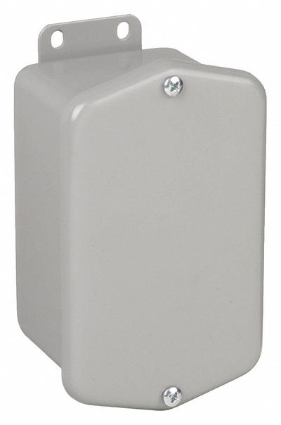 HOFFMAN Enclosure: Steel, 4 in x 4 in x 3 in, NEMA 12/13/4/6, Solid Cover - Steel Washdown Enclosures