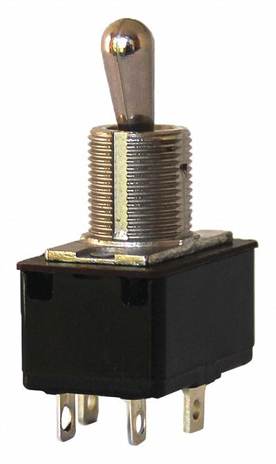 EATON Toggle Switch: 3 Position, 4 Connections, DPST, Solder Lug Connection - Panel-Mount Toggle Switches
