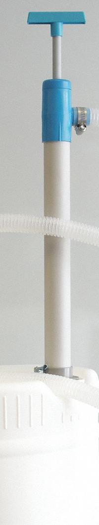 ACTION PUMP Hand Pump: Piston Action, Pump with Hose, PVC Housing, 36 oz per stroke, Piston, 41 in (MPN 7036). Key specifications — Brand: ACTION PUMP; Housing Material: PVC; Maximum Flow Rate: 36 oz per stroke; Suction Tube Material: PVC; Seal Material: PVC.