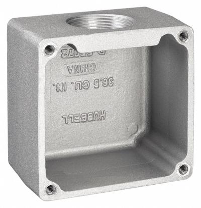 HUBBELL Receptacle Box: 3D085/3D086 (MPN HBL26401) - Back Boxes & Wall Adapter Plates