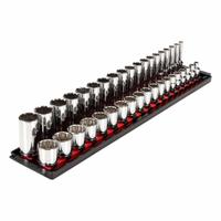 TEKTON Socket Set: 3/8 in Drive, 38 Piece, 12-Point, Metric, 6 mm to 24 mm (MPN SHD91212). Key specifications — attr1224269: 3/8 in; attr1204685: Not Tether Capable; attr1227399: 12-Point Standard and Deep Socket Set; attr1204650: 6 mm to 24 mm; attr1204673: Socket Bits Not Included; attr1204688: TEKTON; attr1224230: Friction; attr1224354: No Thin Wall.