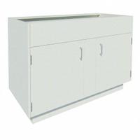 Sink Base Cabinet: 35 1/8 in Overall Ht, 22 in Overall Dp, 58 in Overall Wd, Steel, 0 Drawers (MPN GRJTP186-58-2). Key specifications — Product Type: Sink Cabinet; Brand: INSTOCK; Material: Steel; Cabinet Type: Base Cabinets.