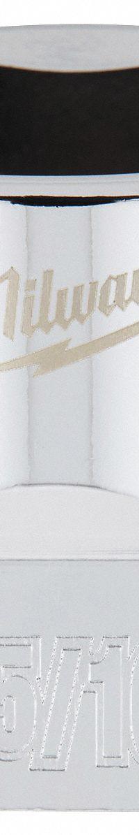 MILWAUKEE Standard Socket: SAE, 3/8 in Drive Size, 15/16 in Socket Size, 6-Point, Std, Chrome (MPN 45-34-9071). Key specifications — attr1204417: MILWAUKEE; attr1204392: Chrome.