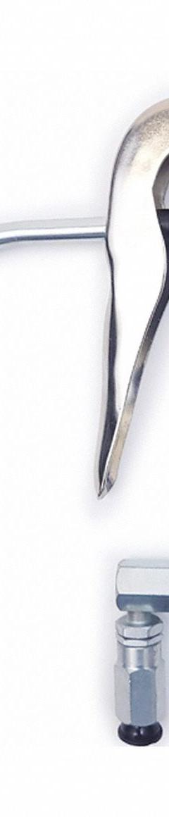 MACNAUGHT Drum Pump Nozzle: Manual, Pressure Activated, Steel, Steel, 1/4 in NPTF, Curved (MPN B2-01). Key specifications — Nozzle Body Material: Steel; Compatible Manufacturer Model Number: P6TR; Brand: MACNAUGHT; Spout Connection Type: NPT; Spout Material: Steel; Compatible NLGI Viscosity Grade: 2; Nozzle Extension Type: No Extension Included; Wetted Materials: Carbon Steel.