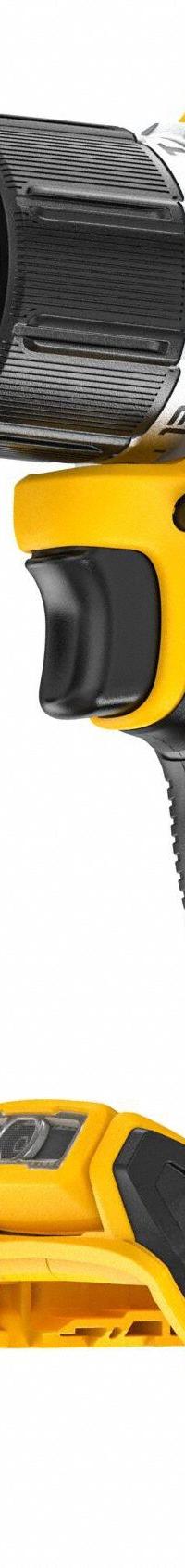 DEWALT Hammer Drill: 20V DC, Compact, 1/2 in Chuck, 1/2 in Concrete Capacity, 2 Speeds, 34,000 bpm (MPN DCD806B). Key specifications — attr1256163: 2; attr1256172: Yes; attr1256187: 14 + Hammer.