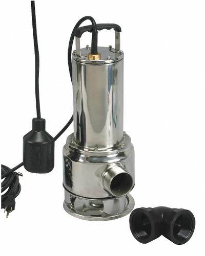 Dayton Effluent Pump: 1/2 hp, 120V AC, Single Phase, 68 gpm Flow Rate @ 10' of Head - Corrosion-Resistant Effluent Pumps