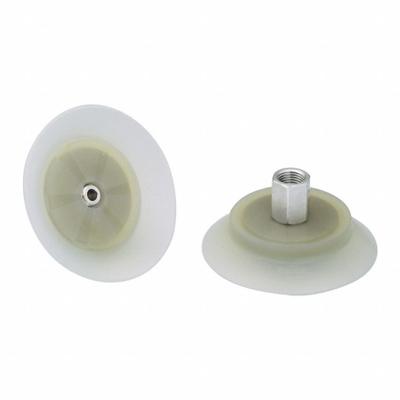 SCHMALZ Vacuum Pad Assembly: Flat, G1/8 in Vacuum Port, 44 mm Pad Dia - Flat Type Food-Safe Fast-Handling Vacuum Pad Assemblies