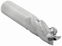 WIDIA HANITA Square End Mill: Carbide, 4 Flute, 7/8" Mill Dia, 2-1/4" LOC, 5" OAL (MPN I4S0875T225L)