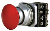 SIEMENS Mushroom Head Push Button: Non-Illuminated, Mushroom Head Profile, Metallic, 30 mm, 1NO/1NC (MPN 52PP2A2A). Key specifications — Brand: SIEMENS; Action: Maintained; Series: Class 52; Terminal Connection: Pressure Plate; Push Button Material Type: Metallic.