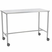 Instrument Table: 24 in Overall Wd, 34 in Overall Ht, 36 in Overall Lg, Stainless Steel, Silver (MPN 7843MR). Key specifications — Brand: BLICKMAN; Caster Type: Swivel; Countertop Material: Stainless Steel.