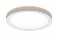 LED Flush Mount: 8 in Dia, White, 2 1/2 in Ht, 800 lm, 3000K/4000K/5000K, 12 W, 120V AC (MPN 56568114). Key specifications — attr1261996: 3000K; attr1262004: Brushed Nickel; attr1262010: LED; attr1262027: Nightlight; attr1262000: Round; attr1262021: 120V AC; attr1262025: No; attr1262028: Flush Mount.