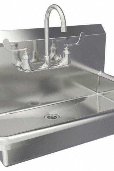 SANI-LAV Hand Sink: 1 Stations - One-Station Wall-Mounted Hand Sinks with Faucets