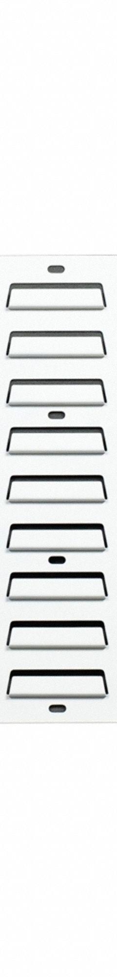 DIAMOND STORAGE SOLUTIONS Louvered Panel: 19 in x 36 in x 7/16 in, 1 Sides, 0 Bins, White (MPN LP-3619-WHI-2). Key specifications — attr38851: White; attr38864: Powder Coated; attr38845: DIAMOND STORAGE SOLUTIONS.