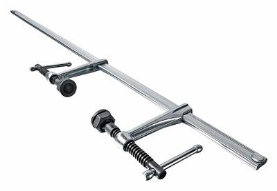 BESSEY Bar Clamp/Spreader: Medium Duty, Sliding T Handle, 39 in Jaw Opening - Max - Dual-Spindle Bar Clamps