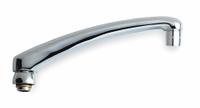 CHICAGO FAUCETS Spout: Spout, Arc, Swivel Spout, Brass, Polished Chrome, 2.2 gpm Flow Rate, Aerated (MPN L8JKABCP). Key specifications — Includes: Mounting Hardware; Product Type: Spout; Spout Style: Swivel; Body Material: Brass; Color/Finish: Polished Chrome; Brand: CHICAGO FAUCETS.