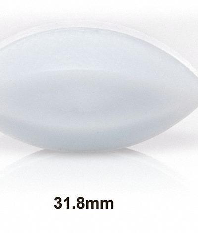 SP SCIENCEWARE Stirring Bar: Egg, Alnico, 31.8 mm Overall Lg, 15.9 mm Dia, Autoclavable, White - Egg Shaped Stir Bars