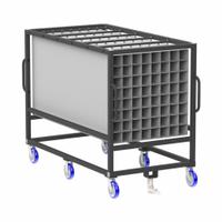 VALLEY CRAFT Parts Cart: 800 lb, Gray, 54 in L x 36 in W x 67 in H, 5 in H x 5 in W x 84 in L (MPN EP3531-200). Key specifications — Color: Gray; Includes: (64) Compartments; Caster/Wheel Configuration: (2) Rigid; Brand: VALLEY CRAFT.