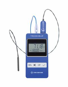 TRACEABLE Thermometers: -130°F to 221°F /-90°C to 105°C, ±0.18°F, Bottle, 10 ft Cable Lg, Glycol (MPN 6601). Key specifications — Bottle Probe Fill Medium: Glycol; Accuracy: ±0.18 °F; Brand: TRACEABLE; Temperature Units: Celsius.
