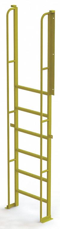TRI-ARC Configurable Platform Ladder: 9.3 ft Overall Ht, 30 in Overall Wd, 20 in Overall Dp, Steel (MPN UCL9007246). Key specifications — Material: Steel; Color: Yellow; Brand: TRI-ARC.