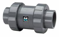 HAYWARD Check Valve: Ball, Inline Valve Body, CPVC, 3 in Pipe Size, FNPT x FNPT, For Water Media (MPN TC2300T). Key specifications — Ball Material: CPVC; Brand: HAYWARD.