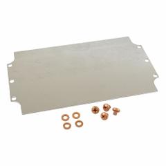 HAMMOND Inner Panel: Back Panel Panel, 9.57 in Overall Ht, 5.63 in Overall Wd, Steel, Galvanized (MPN 1590ZGRP162PL). Key specifications — Panel Style: Back Panel; Brand: HAMMOND; Finish: Galvanized; Manufacturer Part Number: 1590ZGRP162PL; Material: Steel.