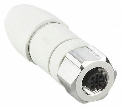 IFM Circular Connector: A Coded, 5 Socket, M12 Female Thread, IP65/IP67/IP68/IP69K - Field-Wireable Washdown-Rated M12 Circular Connectors