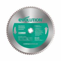 EVOLUTION Circular Saw Blade: 14 in Blade Dia., 80 Teeth, 0.09 in Cut Wd, 1 in Arbor Size, Carbide (MPN 14BLADEAL). Key specifications — attr1116119: EVOLUTION; attr1145631: Non-Ferrous Metals.