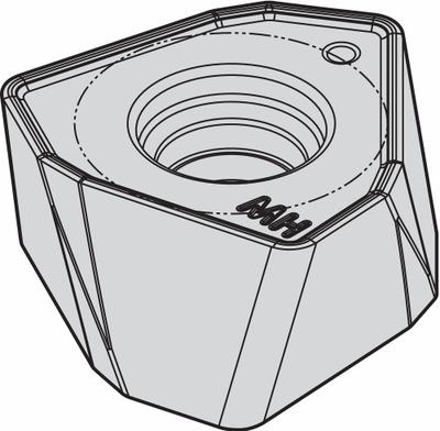 WIDIA Trigon Milling Insert: WOEJ120712SRMH (MPN 5542347) - Trigon (W) Indexable Milling Inserts