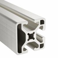 T-Slot Framing System: 15 Series, 10 ft Lg, 1 1/2 in x 1 1/2 in, Silver, Single, Smooth, 3 Slots (MPN 1503-LS-120). Key specifications — System of Measurement: Inch; Finish: Anodized; Product Type: T-Slot Profile; Material: Aluminum; Yield Strength: 35,000 psi; Manufacturer Part Number: 1503-LS-120; Brand: 80/20.