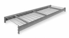 TENNSCO Shelf: 72 in x 24 in, 14 ga Beams, 5 AWG Decking, Galvanized Wire, 2,750 lb Load Capacity (MPN 6940). Key specifications — Decking Material: Galvanized Wire; Frame Finish: Powder Coated; Frame Material: Steel; Color: Gray; Includes: 2 Beams, Front to Back Supports; Brand: TENNSCO.