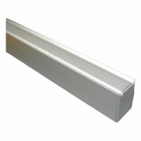 HADRIAN Headrail: Aluminum, Anodized Aluminum, 74 in Overall Ht, 1 3/4 in Overall Wd (MPN 620074). Key specifications — Compatible Partition Material: Plastic; Finish: Anodized Aluminum; Component Type: Headrail; Brand: HADRIAN.