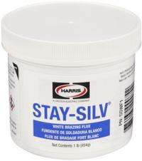 HARRIS Brazing Flux: 1 lb, Jar, Paste, FB3-A, Stay-Silv White (MPN SSWF1). Key specifications — Manufacturer Part Number: SSWF1; Color: White; Brand: HARRIS.